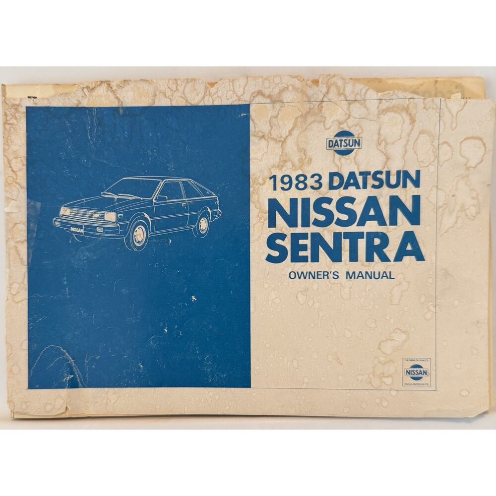 1983 Nissan Sentra Owner's Manual OM3E-0B11U0